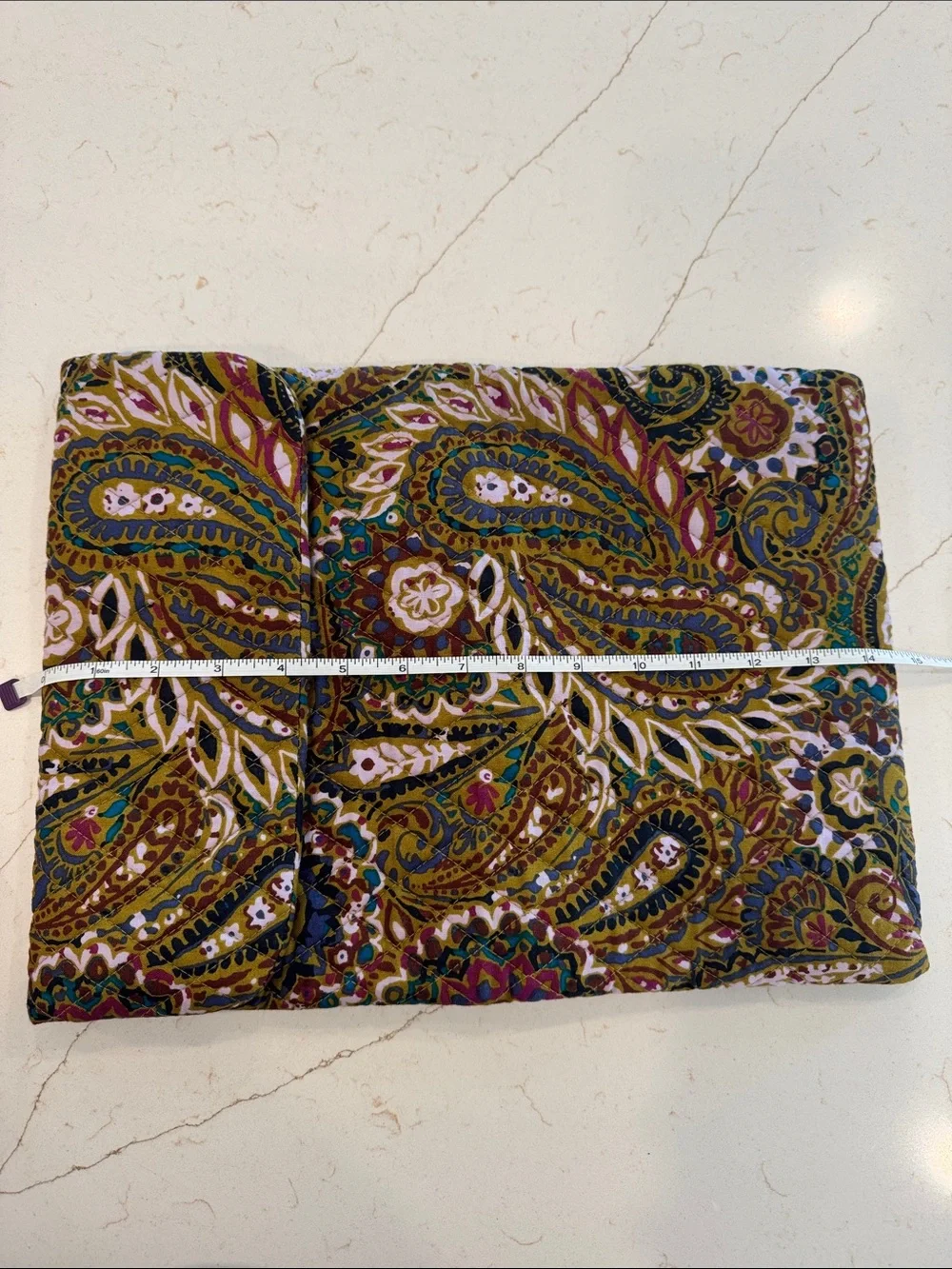 Vera Bradley Tech Sleeve Large Buta Spray Pattern Fits IPad Laptop Quilted Cotto